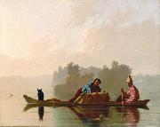 George Caleb Bingham Fur Traders Descending the Missouri (mk13) Spain oil painting artist